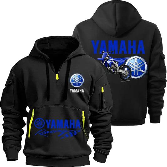 FZ150F Logo Motorcycle Racing Team Men's Half Zipper Hoodie Spring Men's Sportswear Fashion Sports Men's Hoodie