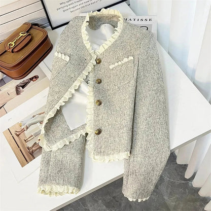 Women's Suit Coat 2025 Spring Autumn Temperament Fashion Ladies Blazer Jacket High Quality Be All-match Lady Loose Outerwear