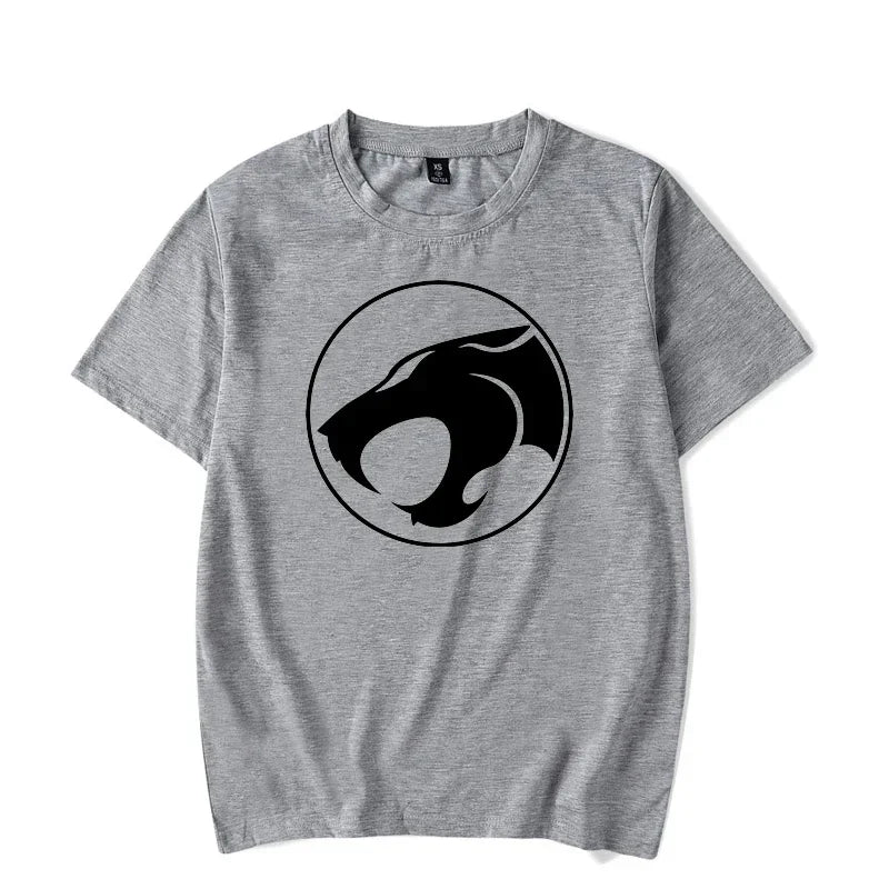 Luminous T-shirt Mens Fashion Casual Short Sleeve Round Neck Tops Mens Clothing Hipster Glowing ThunderCat T-shirt