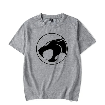 Luminous T-shirt Mens Fashion Casual Short Sleeve Round Neck Tops Mens Clothing Hipster Glowing ThunderCat T-shirt