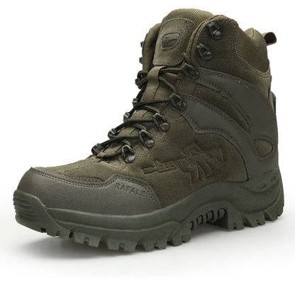 New Men Tactical Boots Army Breathable Desert High Quality Unisex Waterproof Male Hunting Boots Ankle Work Climbing Hiking Shoes