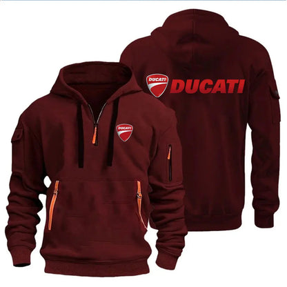 Men's Hooded Sweatshirt Spring Autumn Outdoor Sportswear Fashionable Casual Motorcycle Enthusiasts Clothing 2026