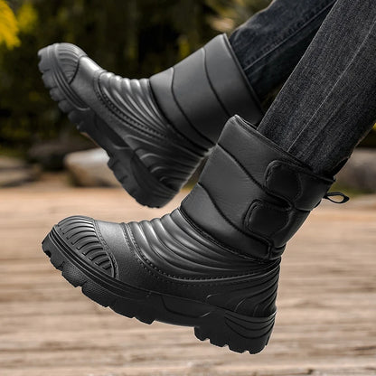 New men's winter snow boots thickened waterproof windproof warm boots comfortable outdoor mountaineering men's boots plus size