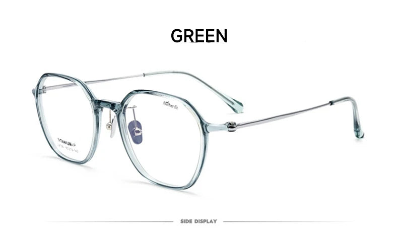Geometric Personalized Polygonal Men's and Women's Simple Frames Blue Light Reading Glasses Customizable Prescription