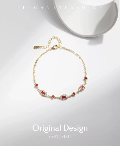 925 Sterling Silver Exquisite Retro Crown CZ Bracelets Gold Color Adjustable Link Chain Bracelets For Women Jewelry
