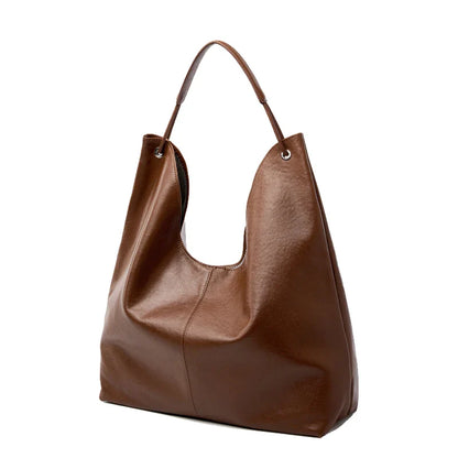 New Women's Large Capacity Genuine Leather Handbag Fashion Single Shoulder Underarm Bag for Ladies Commuting Stylish Girls Bag