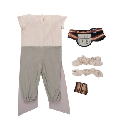 Girls Galaxys Edge Skywalker Warrior Suit Full Set Outfit Halloween Cosplay Costume