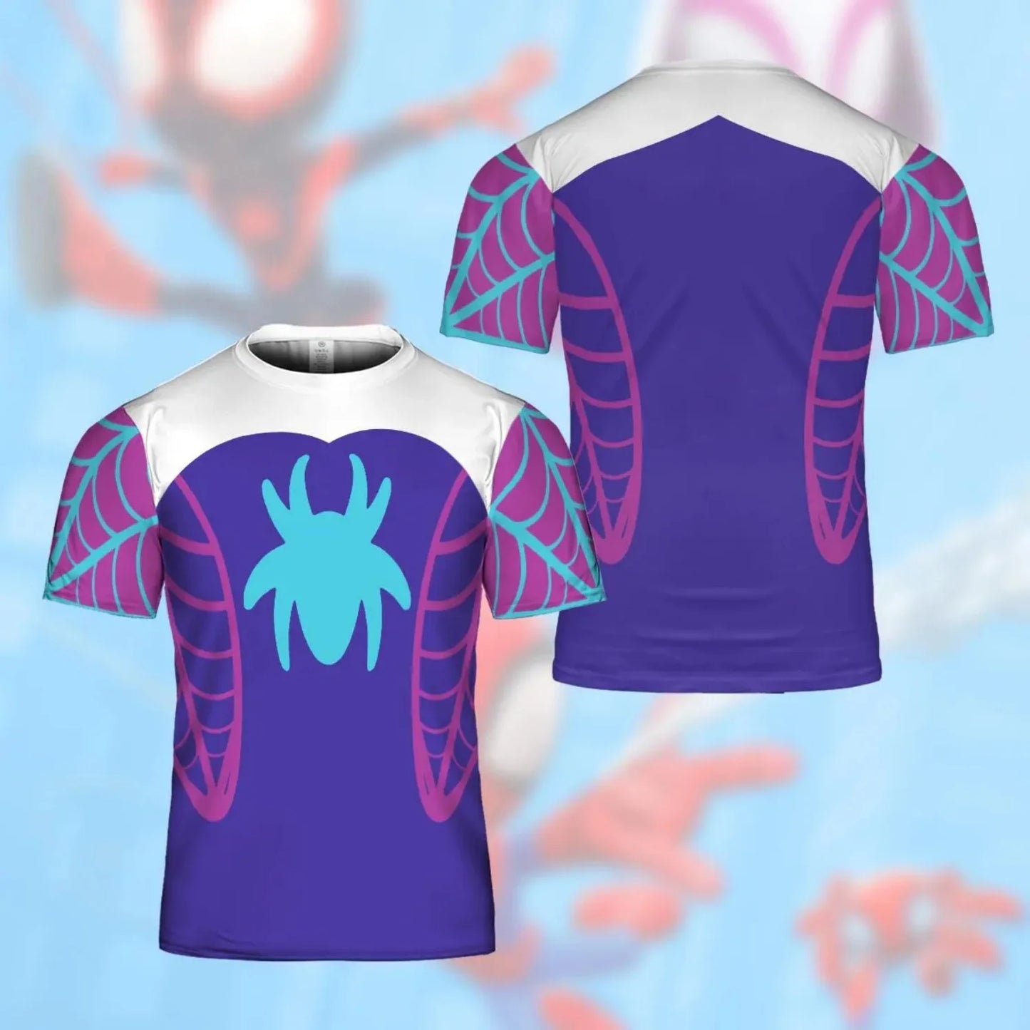 Spidey And Amazing Friends Cosplay, Spiderman Cosplay Costume, Spidey Cosplay, Ghost Spider All Over Print Tee