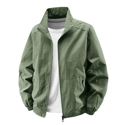 Men Outdoor Cycling High Quality UV Resistant Jacket Fashionable Versatile Windproof Breathable Jacket Spring Autumn Comfortable