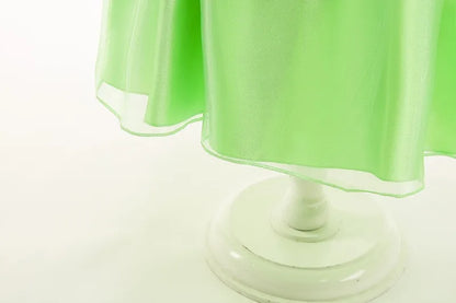 Girls Fairy Dress Up Kids Princess Green Flower Fairy Dress With Wings Princess Costume Party Tinkerbell Tinker Bell Dresses