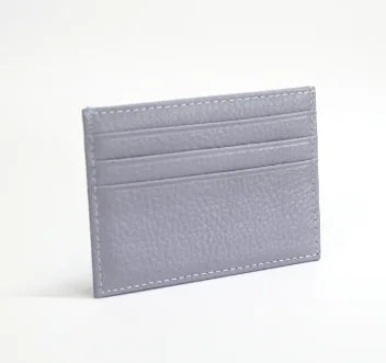 Porte-cartes en cuir de vachette avec logo personnalisé pour femme et homme, sac à cartes fin en cuir véritable, gravure du nom, portefeuille de luxe décontracté