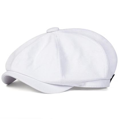 Mens Retro Newsboy Caps Stitching Berets Cap Autumn Winter Vintage Painter Octagonal Hats Gorras