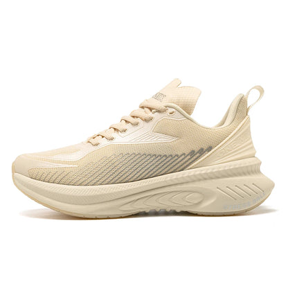 23613 Men Women Summer Lightweight Breathable Running Shoes Shock Absorb Thick Sole High Rebound Wearproof Sports Sneaker