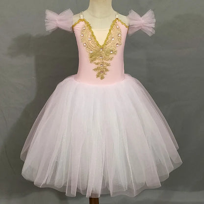 Fashion Children's Day Ballet Dress Kids Tutu Puffy Dance Wear Princess Dresses Girls Summer Performance Clothes Girl Vestidos