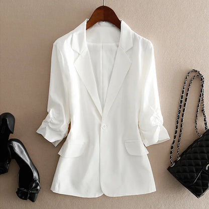 Women Blazer office lady outwear western suit jacket Top 18MM 100% natural mulberry silk 3 solid colors, S-538