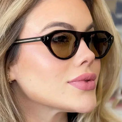 Top Selling cat eye sunglasses for women vintage small frame gradient uv400 sun glasses men retro hip hop driving shades