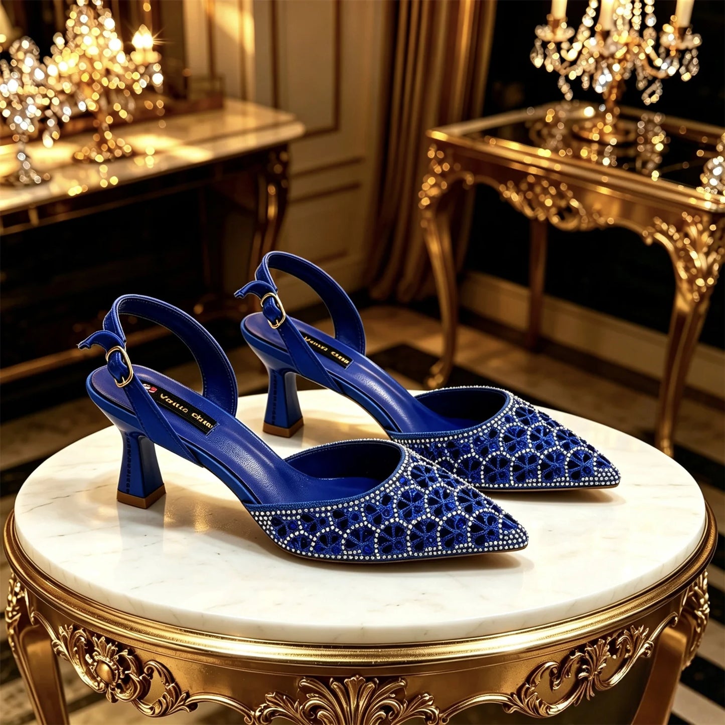 2026 New Arrival Italian-Inspired Peach Rhinestone Pointed Toe Women’s High Heels with Matching Handbag Set – Elegant Wedding
