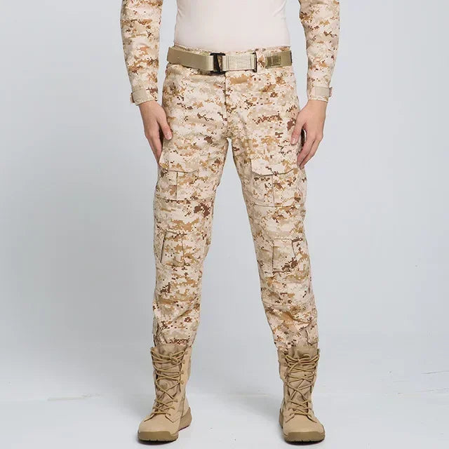 Tactical Pants Hunting Cargo Pants Men Knee Pad Training outdoors Camouflage Clothes Hunter Field Hiking Trouser Woodland