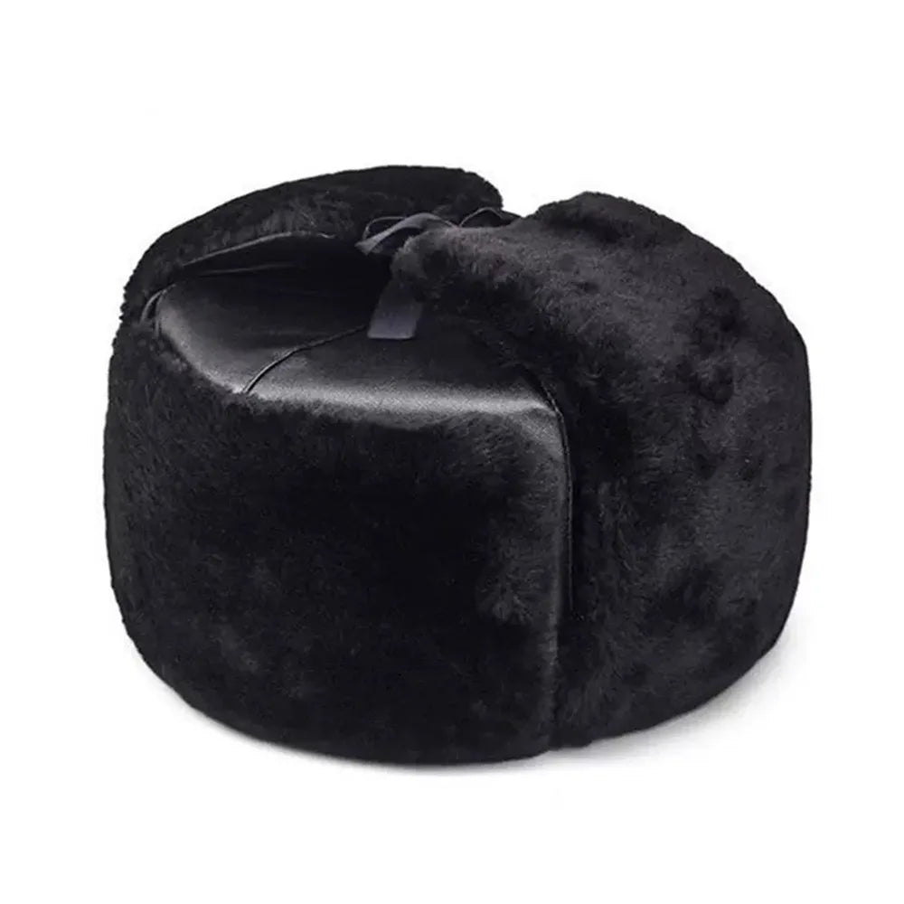 Outdoors Thick Bomber Hat Warm Ear Protection Winter Cap Casual Windproof Ushanka Fur Hat for Men Women