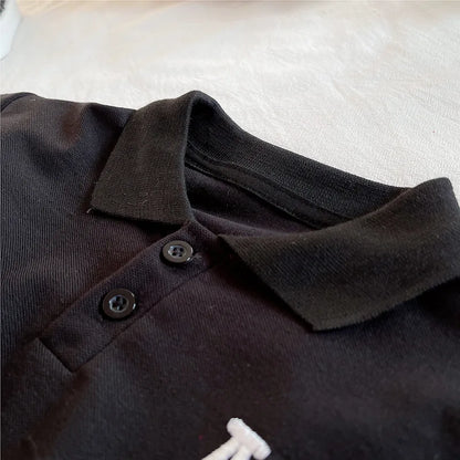 New Children Summer Fashion Baby Boy Clothes Suits Infant Embroidered Letter Polo T Shirt+Shorts 2pcs/Set Toddler Casual Costume