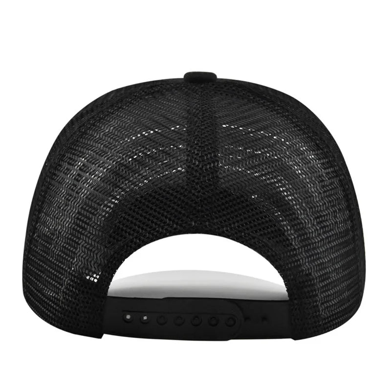 High Quality Fishing Embroidery Baseball Cap for Men Women Outdoor Fishing Snapback Mesh Hat Breathable Sunshade Dad Trucker Hat