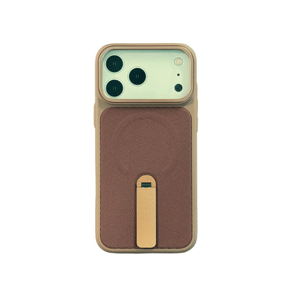 High Quality Tech Woven Magnetic Phone Cases For IPhone17 16 15 14 13 12 Pro Max Air Plus For Magsafe 360°Rotating Bracket Cover