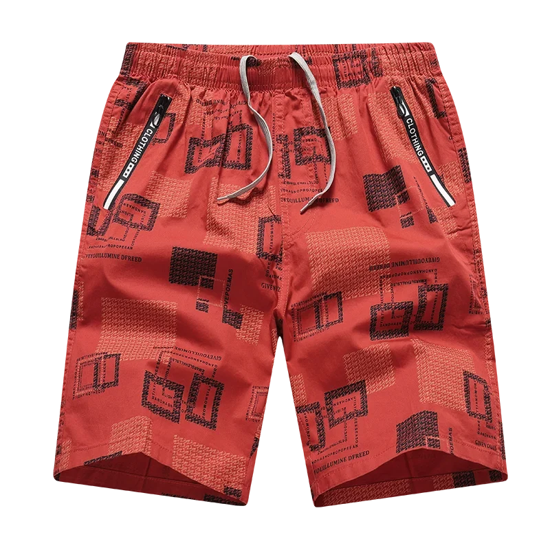 Men's Sweatpants Baggy Comfortable Shorts Male Casual Travel Outdoor Sports Bermuda Shorts Elastic Waist Y2K Print Half Pants