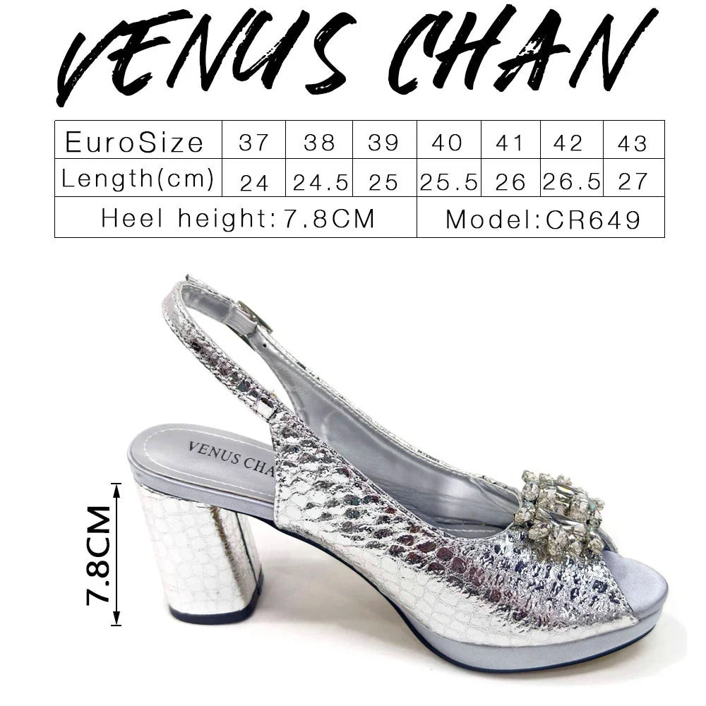 Fashion Italian Shoe and Bag Set Designer Women 2024 African Ladies Shoes and Bags Decorated with Rhinestone Wedding Women Pumps