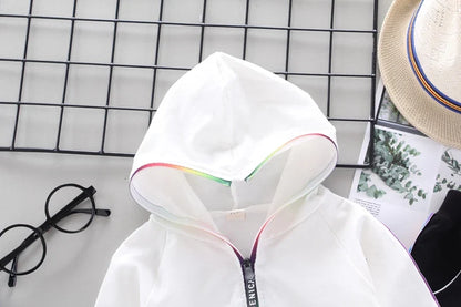Spring Autumn Baby Girl Clothes Suit Boys Clothing Children Hooded Jacket Pants 2Pcs/Sets Toddler Sports Costume Kids Tracksuits
