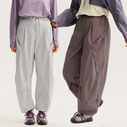 Men Women Lightweight Waterproof Quick Dry Outdoor Sport Hiking Loose Casual Techwear Track Cargo Pant Joggers Trousers