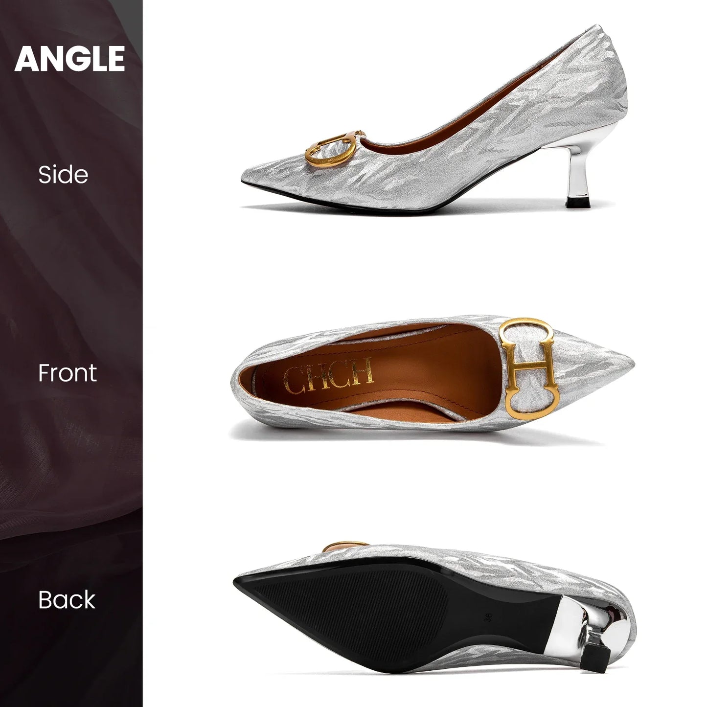 Women's High Heels New 4cm Black Simple Business Women's Shoes Evening Party