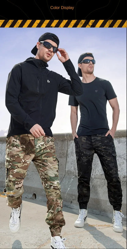 Men Camouflage Tactical Pants Camping Hiking Jogger Trousers Casual Waterproof Fashion Hunting Outdoors Casual Cargo Pants