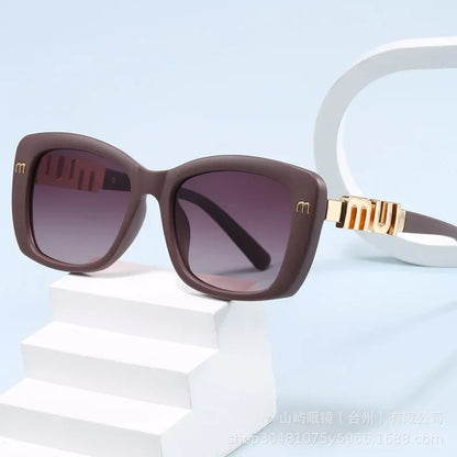 Ins Big Square Polarized Sunglasses 2025 New Fashion Women Men High-end Letters Sun Glasses Ladies Trendy Gafas De Sol UV400