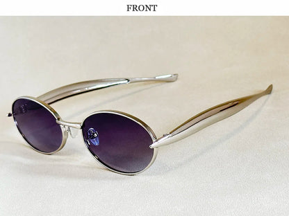 Oval Sunglasses Women Trendy 2025 Luxury Vintage Sunglass Fashion Glasses Dropshipping Lentes De Sol Mujer Lunette Soleil Femme
