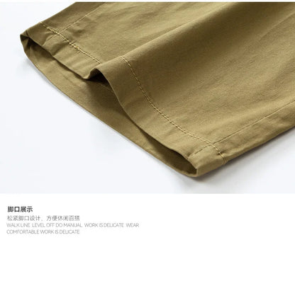 Men Summer Five Points Pants Male Trendy Loose Casual Daily Short Simple Fashion Versatile Solid Color Straight Leg Cargo Shorts