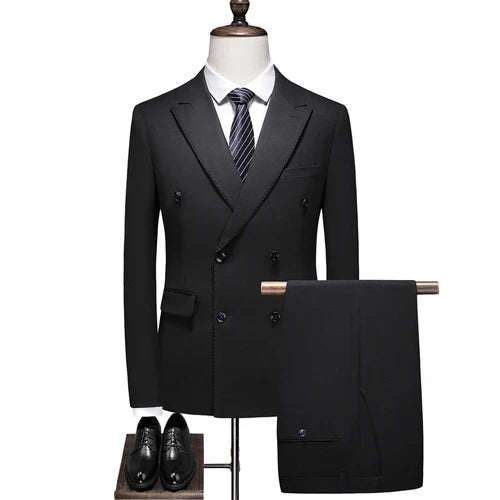 27 Colors ( Blazer + Vest + Pants ) Boutique Fashion Plaid Formal Office Business Mens Suit Three Pieces Groom's Wedding Dress