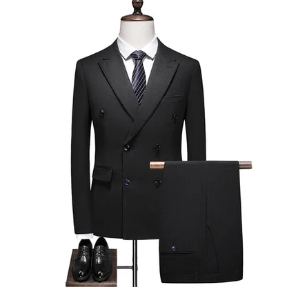 27 Colors ( Blazer + Vest + Pants ) Boutique Fashion Plaid Formal Office Business Mens Suit Three Pieces Groom's Wedding Dress