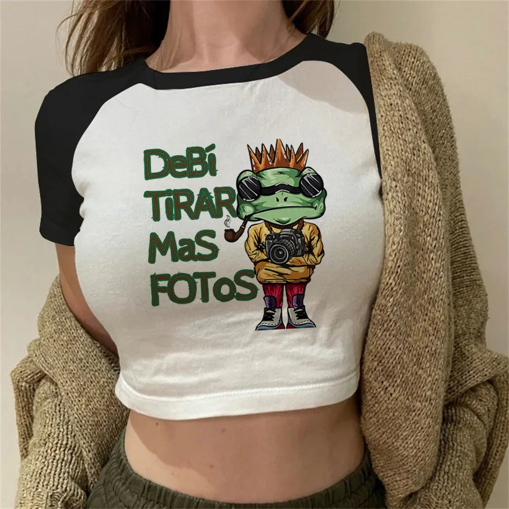 Dtmf Bad Bunny top tees women kawaii Classic Colorful Grunge harajuku  top tees anime Psychedelic harajuku korean clothes kawaii