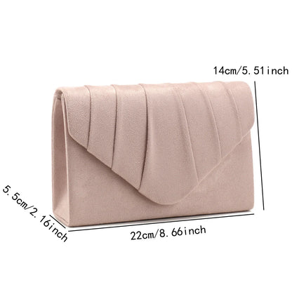 Silver Clutch Bags Envelope Design Women Evening Bags Velvet Cover Chain Shoulder Casual Party Dinner Handbags Banquet Prom Purs