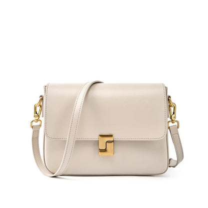 100% Genuine Leather Women Crossbody Bag Fashion Small Square Bag High Quality Cowhide Women's Commuter Shoulder Bag