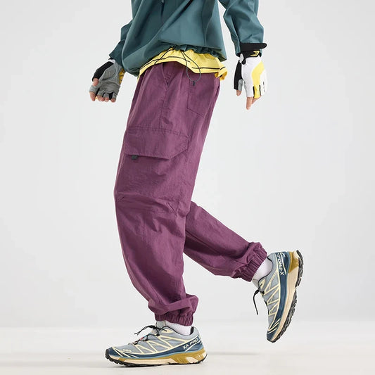 Men's Water-repellent Hiking Cargo Pants Breathable  Fashion Cargo Pants Autumn Trousers Fishing Camping Pants Male