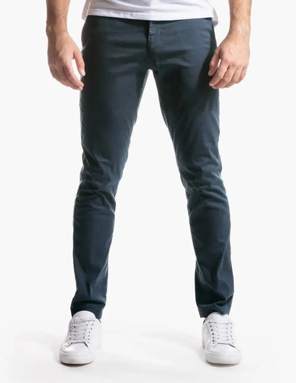 Men Fashion Basic Pencil Pants 2024 New Summer Casual Stand Pocket Pants Men's Ankle-Length Pants Solid Comfy Elasitic Trouser