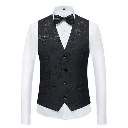26 Colors Men's Suit Vest Single-breasted V-neck Vests Jacket Men Wedding Party Waistcoat Red Blue Green White Pink