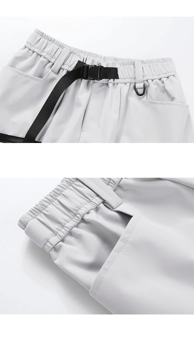 Autumn Hiking Pants Male With Belt Outdoor Waterproof Windproof Camping Trousers Spring Women Wear-Resistant Mountaineering Pant