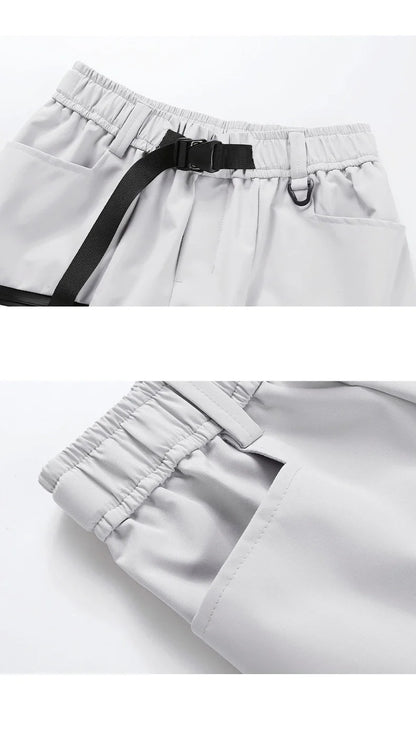 Autumn Hiking Pants Male With Belt Outdoor Waterproof Windproof Camping Trousers Spring Women Wear-Resistant Mountaineering Pant