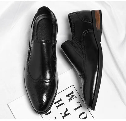 Big Size New Dress Shoes for Men Summer Autumn Business Casual Shoes Male Fashion Solid Color Wedding Elegant Shoes Man