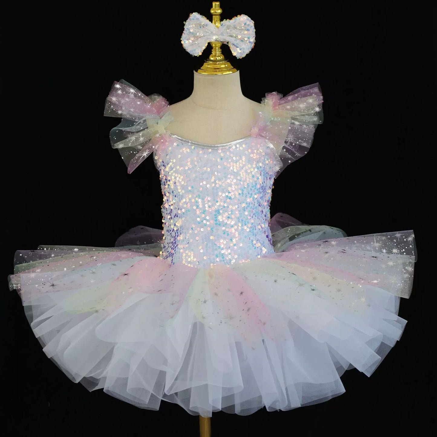 Summer Ballet Dance Dress Girl Stage Tutu Girls Dresses Costume Baby Clothing Robe Fille Kids Outfit Vestidos Children's Day