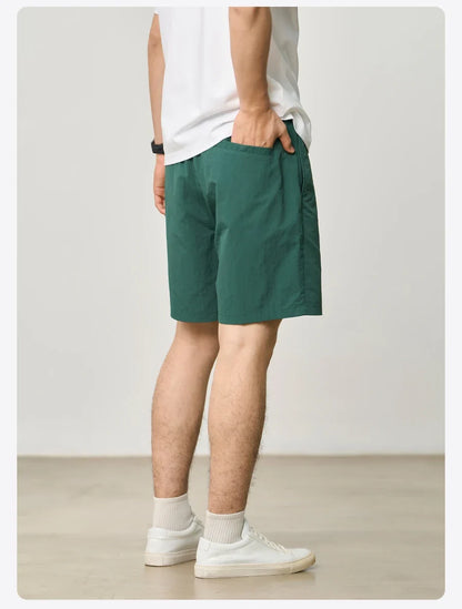 Quick Dry Nylon Shorts Loose Fit 130gsm Lightweight Summer Men's Essential Daily Wear Breathable Beach Shorts For Men