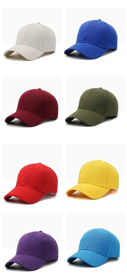 Unisex Cap Casual Plain Baseball Cap Adjustable Snapback Hats For Women Men Hip Hop Cap Street Dad Hat
