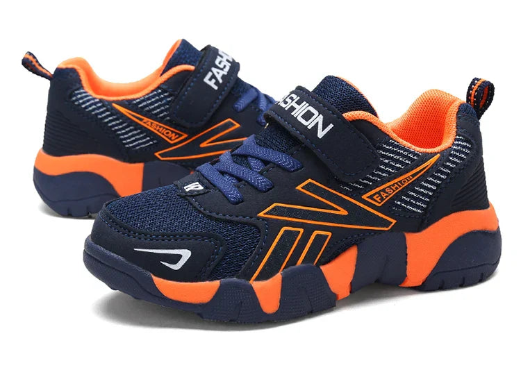 Children's Sneakers for Boy Lightweight Sport Tennis Shoes Fashion Breathable Mesh Kids School Running Basketball Shoes Non Slip